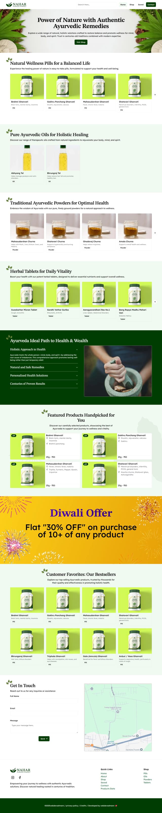 Nahar Ayurvedic Pharmacy project image